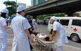 Hàng trăm nhân viên, cư dân tham gia diễn tập vụ cháy giả định