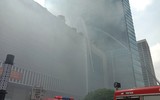 Hàng trăm nhân viên, cư dân tham gia diễn tập vụ cháy giả định