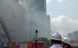 Hàng trăm nhân viên, cư dân tham gia diễn tập vụ cháy giả định