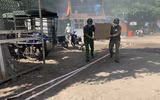 Diễn tập dập lửa, cứu người mắc kẹt tại núi Cung, phường Liễu Giai