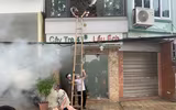 Xử lý tình huống giả định cháy, do đối tượng xấu dùng xăng đốt
