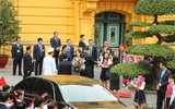 [Ảnh] Toàn cảnh lễ đón chính thức Chủ tịch Triều Tiên Kim Jong-un tại Phủ Chủ tịch