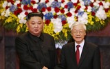 [Ảnh] Toàn cảnh lễ đón chính thức Chủ tịch Triều Tiên Kim Jong-un tại Phủ Chủ tịch