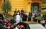 [Ảnh] Toàn cảnh lễ đón chính thức Chủ tịch Triều Tiên Kim Jong-un tại Phủ Chủ tịch