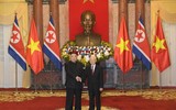 [Ảnh] Toàn cảnh lễ đón chính thức Chủ tịch Triều Tiên Kim Jong-un tại Phủ Chủ tịch