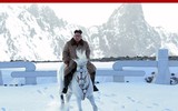 KCNA bất ngờ tung bộ ảnh ông Kim Jong-un cưỡi bạch mã trên những ngọn núi phủ đầy tuyết