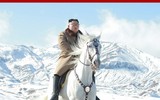 KCNA bất ngờ tung bộ ảnh ông Kim Jong-un cưỡi bạch mã trên những ngọn núi phủ đầy tuyết