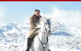 KCNA bất ngờ tung bộ ảnh ông Kim Jong-un cưỡi bạch mã trên những ngọn núi phủ đầy tuyết