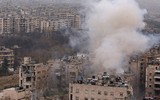 [Ảnh] Không còn gì sau khi Mỹ đặt bom tự phá hủy căn cứ ở Bắc Syria