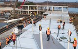 Hình ảnh mới nhất về xây dựng 2 bệnh viện chống đại dịch viêm phổi ở Vũ Hán