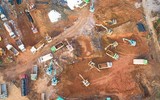 Hình ảnh mới nhất về xây dựng 2 bệnh viện chống đại dịch viêm phổi ở Vũ Hán