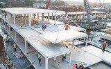 Hình ảnh mới nhất về xây dựng 2 bệnh viện chống đại dịch viêm phổi ở Vũ Hán