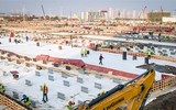 Hình ảnh mới nhất về xây dựng 2 bệnh viện chống đại dịch viêm phổi ở Vũ Hán