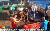 [Ảnh] Vụ hải táng 3 thuyền viên thổi bùng căng thẳng ngoại giao Indonesia - Trung Quốc