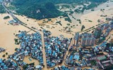 [Ảnh] Chưa hết đợt dịch Covid-19 thứ hai, Trung Quốc lại ứng phó với lũ lụt lịch sử