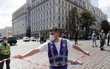 [Ảnh] Cảnh sát Ukraine bắt giữ kẻ bắt cóc con tin trong ngân hàng