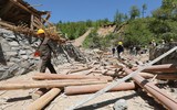 Những hình ảnh đầu tiên về quá trình Triều Tiên cho nổ bãi thử hạt nhân Punggye-ri