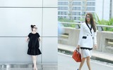 Phong cách vạn người mê của Hồ Ngọc Hà và Phạm Hương ở sân bay