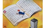 Giật mình với các bức tranh giàu tính suy tư của học sinh Hà Nội về văn hóa đọc