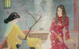 [ẢNH] Ngẩn ngơ với tranh thiếu nữ của họa sỹ Lê Năng Hiển