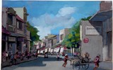 [ẢNH] Tranh về Hà Nội thời Nguyễn Tuân, Thạch Lam hút khán giả Sài Gòn