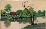 [ẢNH] Tranh về Hà Nội thời Nguyễn Tuân, Thạch Lam hút khán giả Sài Gòn