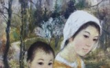 Ngắm 26 bức tranh đắt giá, trở về cố hương của nữ danh họa Lê Thị Lựu
