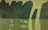 Tranh nude làm mãn nhãn người xem tại triển lãm đầu năm