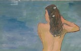 Tranh nude làm mãn nhãn người xem tại triển lãm đầu năm