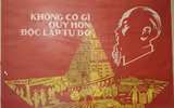 [Ảnh] Những bức tranh cổ động tuyệt đẹp vẽ Chủ tịch Hồ Chí Minh
