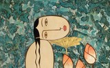 [Ảnh] Ấn tượng các bức tranh nude bên sen gợi cảm nhưng không gợi dục