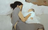 [Ảnh] Tan chảy với các bức tranh về tình mẫu tử