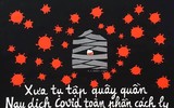 [Ảnh] Hài hước tranh cổ động về dịch Covid-19