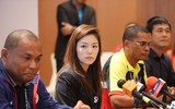 [Ảnh] Trưởng đoàn U22 Thái Lan xinh đẹp 