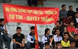 Muôn cảm xúc đáng yêu của các CĐV trên khán đài bóng đá học sinh Hà Nội
