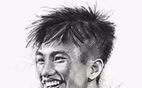 Chân dung thần tượng U23 Việt Nam qua những bức họa tuyệt đẹp