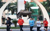 [ẢNH] Xuyên giá lạnh, luyện tập từ tờ mờ sáng để chinh phục Việt dã toàn quốc