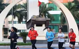 [ẢNH] Xuyên giá lạnh, luyện tập từ tờ mờ sáng để chinh phục Việt dã toàn quốc