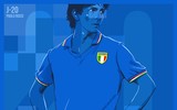 [ẢNH] Ngắm các huyền thoại World Cup đẹp sống động, mê hồn qua những bức vẽ