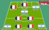 [ẢNH] Đội hình siêu tấn công đáng sợ kết hợp giữa Pháp và Argentina