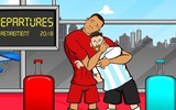 Ảnh chế cười vỡ bụng: Bị loại cay đắng, Messi rủ Ronaldo sang Việt Nam uống bia hơi giải sầu