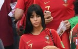[ẢNH] Cô bồ xinh đẹp buồn thiu nhìn Ronaldo thua trận và rời World Cup