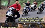 Ảnh chế World Cup 2018: Neymar nhảy tàu theo Messi và Ronaldo về nước