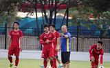 [ẢNH] Olympic Việt Nam sảng khoái cười hết cỡ trước trận quyết đấu Syria
