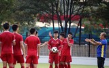 [ẢNH] Olympic Việt Nam sảng khoái cười hết cỡ trước trận quyết đấu Syria