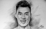 [ẢNH] Ngắm tuyển thủ Olympic Việt Nam tuyệt đẹp qua nét vẽ chì