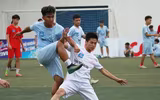 [ẢNH] Pha ăn mừng mang thương hiệu Ronaldo được tái hiện trên sân Tây Hồ
