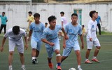 [ẢNH] Pha ăn mừng mang thương hiệu Ronaldo được tái hiện trên sân Tây Hồ