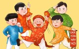 [ẢNH] Ngắm bộ tranh ngộ nghĩnh thầy Park và học trò hân hoan đón Tết