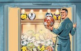 [ẢNH] Thua thảm Juventus, HLV Simeone bỏ nghề, ra đường bán dưa?